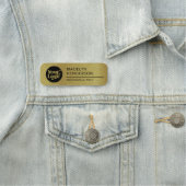 Metallic Gold Company Logo Mitarbeiter Magnetic Namensschild (Beispiel)