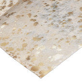 Metallic Gold Cowhide Print Kurzer Tischläufer (Ecke)