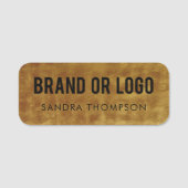 Metallic Gold Foil für Firmenlogo für Mitarbeiter Namensschild (Vorderseite)