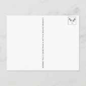 Metallic Gold Frohe Weihnachten Extravaganter Vint Postkarte (Rückseite)