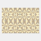 Metallic Gold Platinum Black Christmas Geschenkpapier Set (Vorderseite 2)