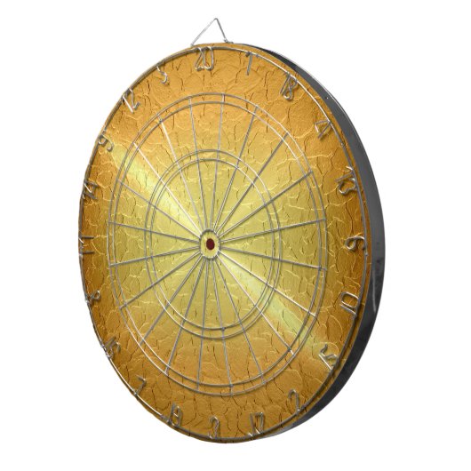 Metallic Gold Stainless Steel Metal Dartscheibe (Vorderseite rechts)