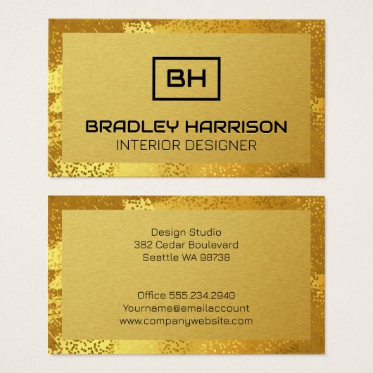 Metallic Gold Style (Vorne & Hinten)