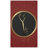 Metallic Gold Uffington Horse Tischdecke (Vorderseite)