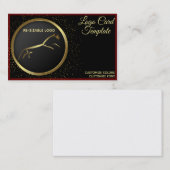 Metallic Gold Uffington Horse Visitenkarte (Vorne/Hinten)