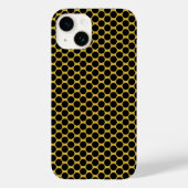 Metallic Gold with Black Dot Style Case-Mate iPhone Hülle (Rückseite)