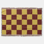 Metallic Gold with Maroon Square Style Decke (Vorderseite)