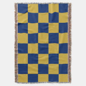 Metallic Gold with Navy Square Style Decke (Vorderseite Vertikal)