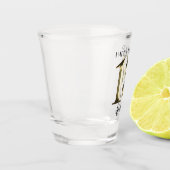 Metallic golden 18. Geburtstag Schnapsglas (Links)