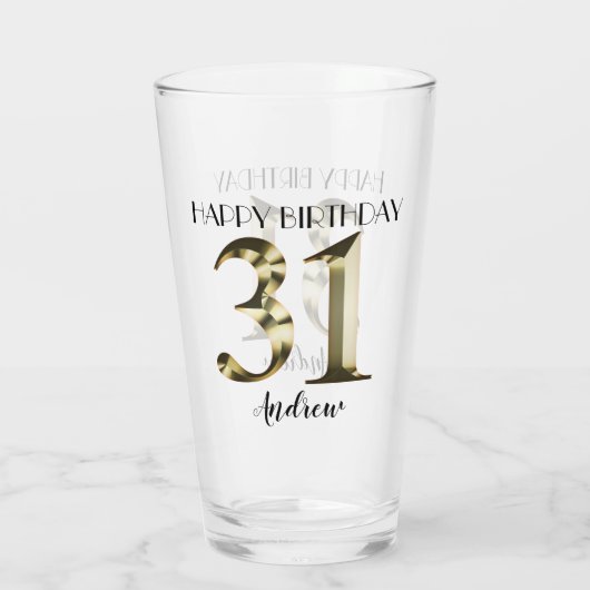 Metallic golden 31. glas (Rückseite)