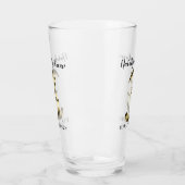 Metallic golden 3. Hochzeitstag Glas (Links)