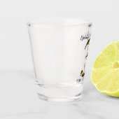 Metallic golden 3. Hochzeitstag Schnapsglas (Links)