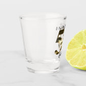 Metallic golden 50. Geburtstag Schnapsglas (Links)