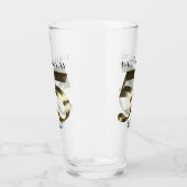 Metallic golden 55. Geburtstag Glas (Links)