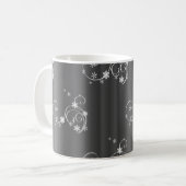 Metallic Gray Christmas Kaffeetasse (Vorderseite Links)