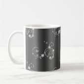 Metallic Gray Christmas Kaffeetasse (Links)