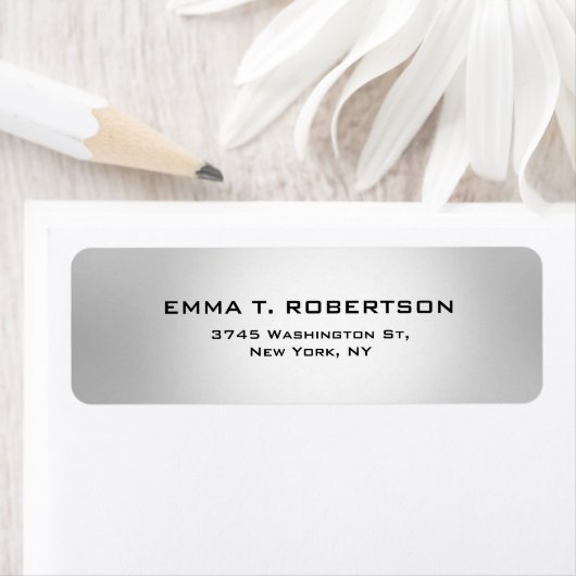 Metallic Gray Elegant Modernes Trendy Minimalistis (Insitu)