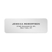 Metallic Gray Schlicht Elegant Modernes Design (Vorne)