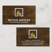 Metallic | Holz | Carpentry Visitenkarte (Vorne/Hinten)