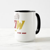 Metallic Horizon | Sunset Luxury Art Tasse (VorderseiteRechts)