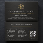 Metallic HVAC Services Company QR Code Visitenkarte