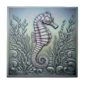 Metallic Iridescent Seahorse ID1223 Fliese (Vorderseite)