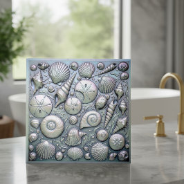 Metallic Iridescent Seashells D1223 Fliese