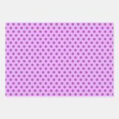 Metallic Lila Berry Shades Dot Christmas Geschenkpapier Set (Vorderseite 3)