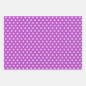 Metallic Lila Berry Shades Dot Christmas Geschenkpapier Set (Vorderseite 2)