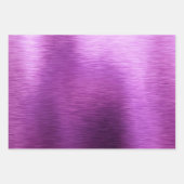 Metallic Lila Berry Shades Dot Christmas Geschenkpapier Set (Vorderseite)