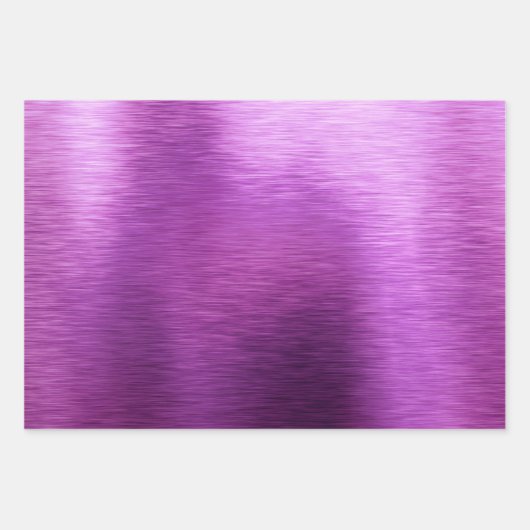 Metallic Lila Berry Shades Dot Christmas Geschenkpapier Set (Vorderseite)