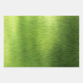 Metallic Lime Green Foil Polka Dots Christmas Geschenkpapier Set (Vorderseite)