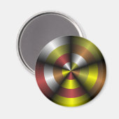 Metallic Look Abstrakt Magnet (Vorderseite/Rückseite)