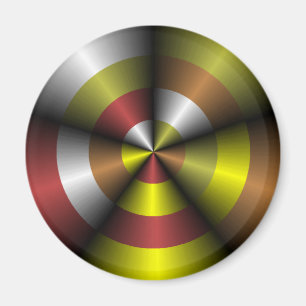 Metallic Look Abstrakt Magnet