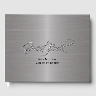 Metallic Look All Purpose Custom Guest Book Gästebuch