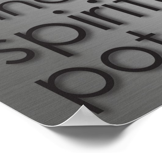 Metallic-Look Chiropractic Word Collage Poster (Ecke)