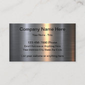 Metallic Look Classic Business Cards Visitenkarte (Vorderseite)