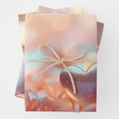 "Metallic" Look Gold, Silber & Rose Gold Geschenkpapier Set (Beispiel)