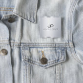 Metallic-Look-Imitat für Monogramm Silver Template Button (Beispiel)