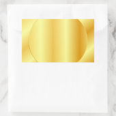 Metallic Look Imitate Gold Blank Trendy Template Rechteckiger Aufkleber (Tasche)