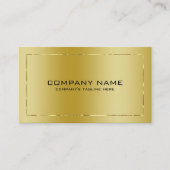 Metallic Look Imitate Gold Hintergrund Visitenkarte (Vorderseite)