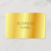 Metallic Look Imitate Gold Modern Glam Corporate Visitenkarte (Vorderseite)