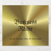 Metallic Look Imitate Gold Old Style Handgeschrieb Bierflaschenetikett (Einzelnes Label)