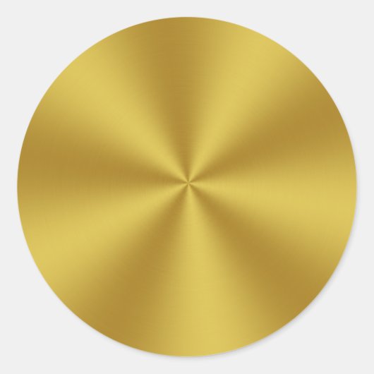 Metallic Look Imitate Gold Runder Aufkleber (Vorderseite)