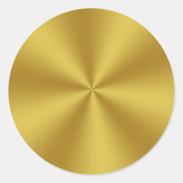 Metallic Look Imitate Gold Runder Aufkleber
