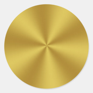 Metallic Look Imitate Gold Runder Aufkleber