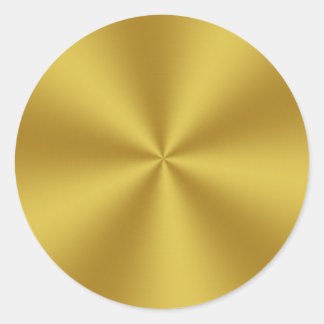 Metallic Look Imitate Gold Runder Aufkleber
