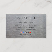 metallic look visitenkarte (Rückseite)