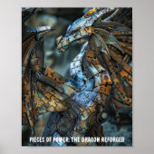 Metallic Majesty Dragon Puzzle Poster (Vorne)