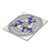 Metallic Mandala '9' - by ID AD Art Gabi Zapf Fliese (Seite)